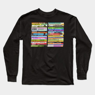 80s New Wave Singles ))(( Retro CD Collection Long Sleeve T-Shirt